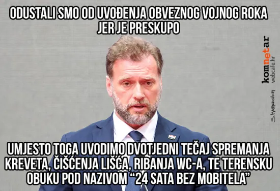 Odustali od vojnog roka