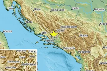Potres kasno navečer pogodio BiH, osjetio se i u Dalmaciji. 'Ne znam jel bio potres, ali osjetila sam nešto jezivo'