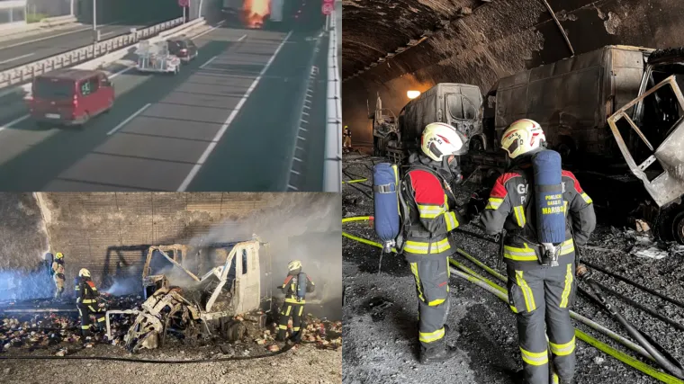Stra&scaron;na nesreća u slovenskom tunelu: 'U 30 godina karijere, ovo je bila najteža intervencija; temperatura je dosezala 1000 stupnjeva'