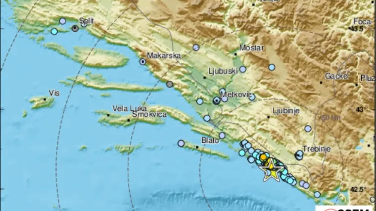 Potres jačine 4.0 kod Dubrovnika: 'Jako kratko, ali skočio sam iz kreveta'
