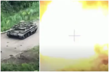 Trenutak kada se ruski tenk pretvorio u ogromnu vatrenu kuglu; Medvedev: 'Apokalipsa ne da je moguća, već je i vrlo vjerojatna'