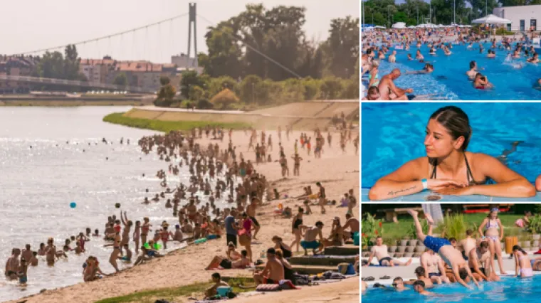 Evo kako se lege i legice rashlađuju: Pješčana plaža Kopike i bazeni bili su krcati, a imalo se što i vidjeti