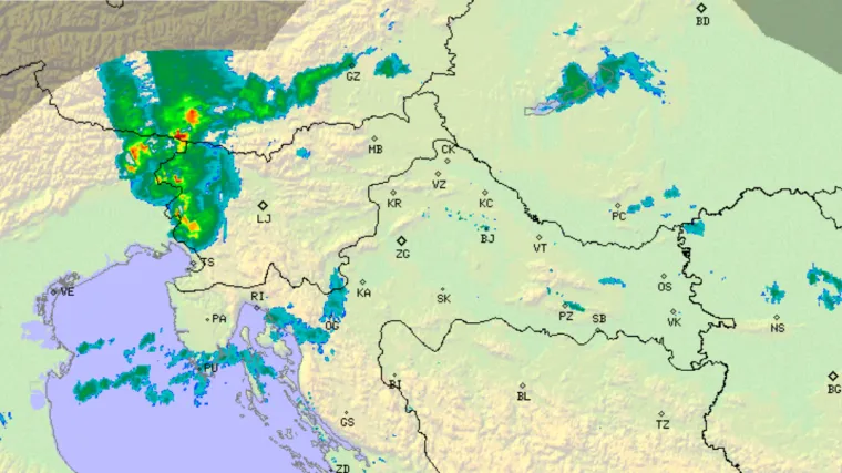 Stiže nova runda nevremena iz Slovenije. Ovako trenutno izgleda. Narančasti meteoalarm za pet regija