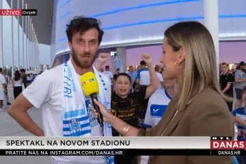 Ines se javila ispred najmodernijeg hrvatskog stadiona uoči prve utakmice, ovaj se dan dugo čekao