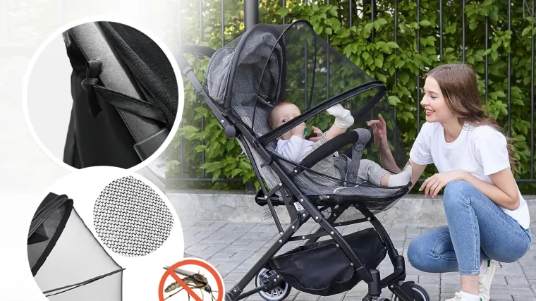 Za&scaron;titite svoje mali&scaron;ane od napadnih insekata i &scaron;tetnih plinova vrhunskom mrežom za dječja kolica