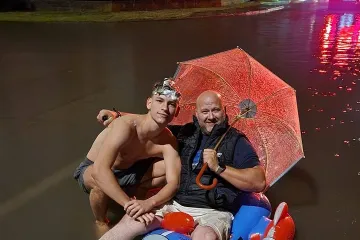 Nadrealni prizori u Osijeku: Neki su nevrijeme iskoristili za dobru zabavu na luftićima