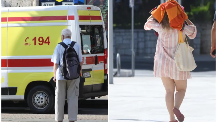Split i Dubrovnik u crvenom do nedjelje. raste broj intervencija hitne pomoći: 'Zbog vrućina dolazi do nesvjestica'