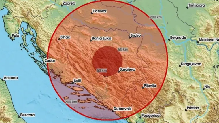 Susjednu zemlju zatresao potres od 3,2 po Richter: 'Bio je jak i kratak'