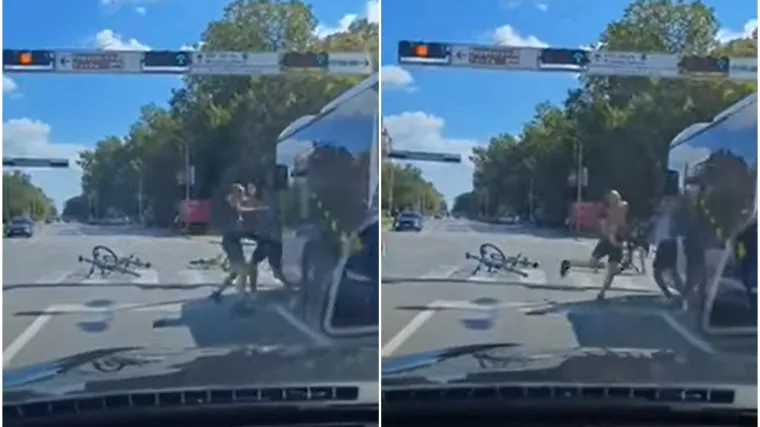 Obračun &scaron;akama na najprometnijem raskrižju u gradu: Dečki odbacili bicikle i krenuli s 'tarapanom', izgledali su kao da im nije prvi put...