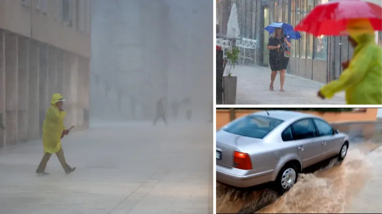 Nebo se otvorilo iznad Zadra: Prolom oblaka potopio dijelove grada, auti 'plivali', voda u&scaron;la u dvori&scaron;ta