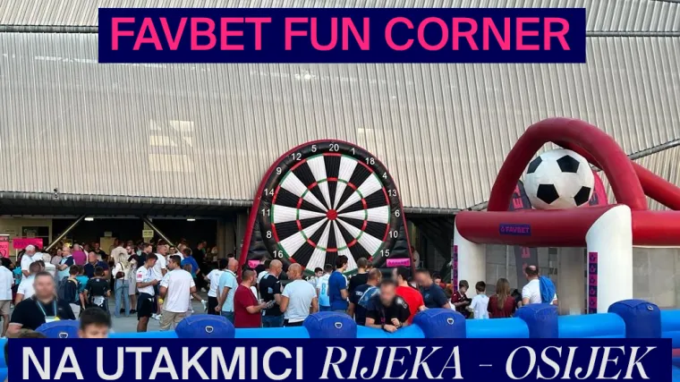 FAVBET ZABAVNE IGRE NA UTAKMICI NK RIJEKA i NK OSIJEK ANIMIRALE 5000 NAVIJAČA