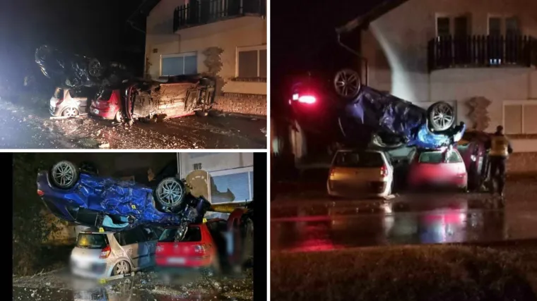 Nesvakidašnja nesreća u Slatini: Pijan izgubio kontrolu nad autom i izazvao raspašoj na parkiralištu