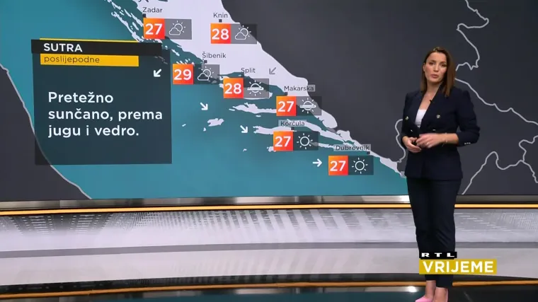 Vrijeme idealno za godi&scaron;nji odmor: Jutro svježe, no temperature u dijelu zemlje i dalje iznad prosjeka za ovo doba godine