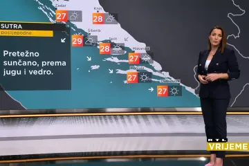 Vrijeme idealno za godišnji odmor: Jutro svježe, no temperature u dijelu zemlje i dalje iznad prosjeka za ovo doba godine