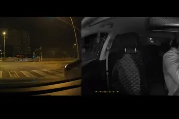 Splićanka se zabila u rasvjetni stup, izašla iz auta i pobjegla: Kamera snimila trenutak kaosa