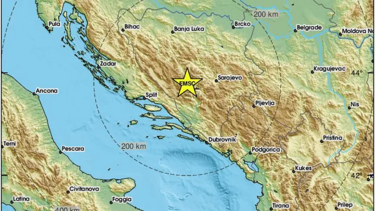 Slabiji potres zatresao BiH: 'Opak je bio. Prvo je pukao kao top pa je zatutnjalo. Užas, strahota'