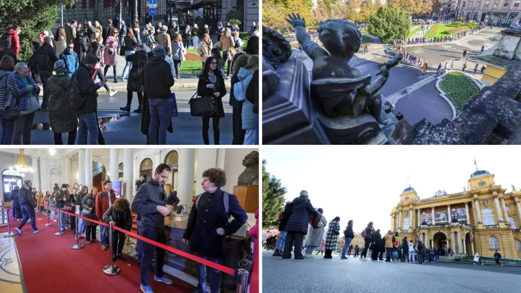 FOTO Svi su ludi za Ora&scaron;arom! Pred HNK ogromni red. Satima se čeka, svi žele karte za omiljeni balet