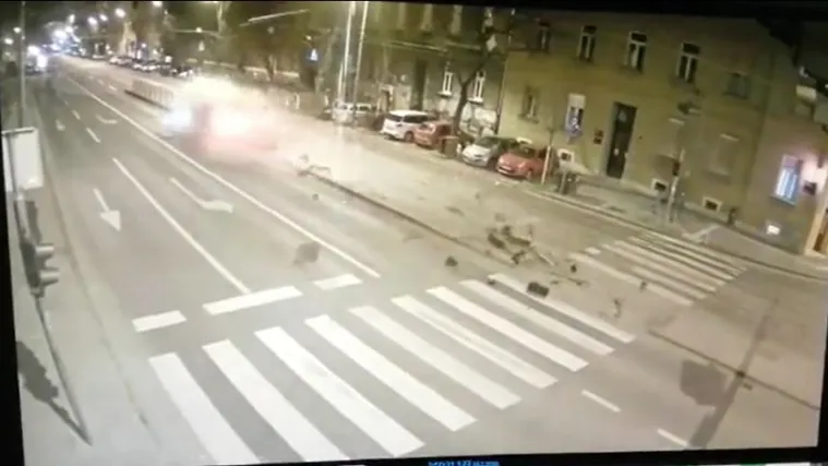 Pijan je Audijem usred noći 'pomeo' tramvajsku stanicu u Zagrebu: Sud donio presudu - ne ide u zatvor