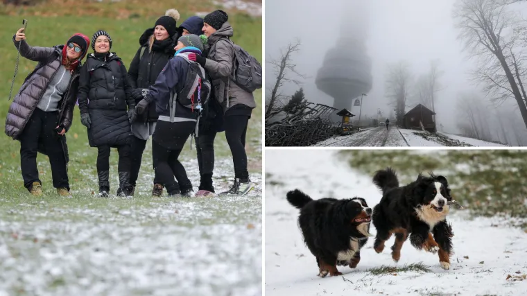 Kakva divota, ma prava uživancija! Prvi ovosezonski snijeg na Sljemenu odu&scaron;evio Zagrepčane, a i njihove ljubimce
