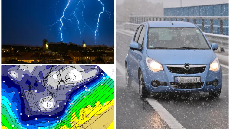 DHMZ upozorio na pljuskove s grmljavinom, led i snijeg: 'Moguća su poplavljivanja riva!'