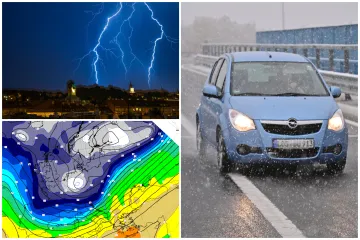 DHMZ upozorio na pljuskove s grmljavinom, led i snijeg: 'Moguća su poplavljivanja riva!'