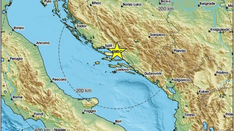 Slabiji potres zatresao područje kod Makarske: 'Puklo!'