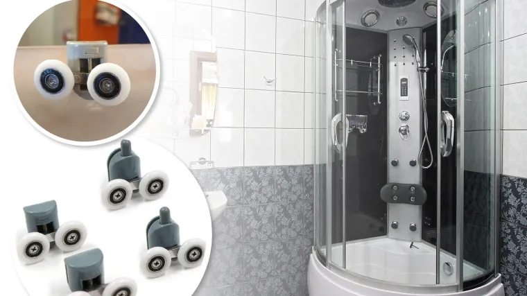 Set kotačića za vrata smanjuje prskanje vode i olak&scaron;ava či&scaron;ćenje svih utora