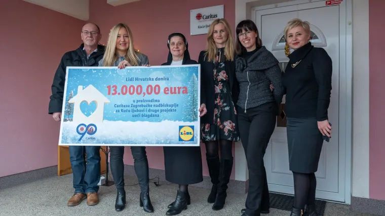 LIDL DONIRAO 13 TISUĆA EURA CARITASU ZAGREBAČKE NADBISKUPIJE