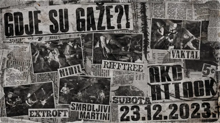 Tjedni program Autonomnog kulturnog centra Attack