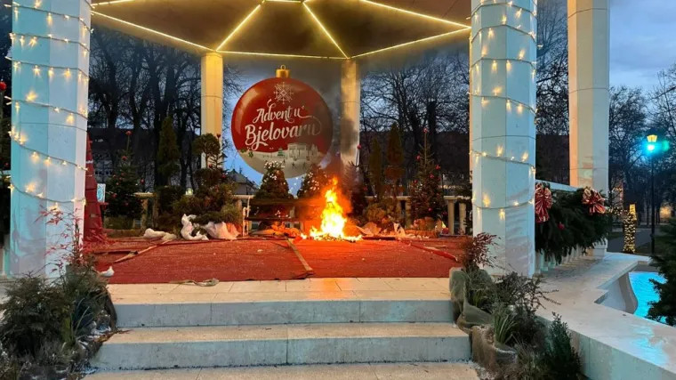 Požar u Bjelovaru na gradskom paviljonu: 'O točnom uzroku ne možemo jo&scaron; govoriti'