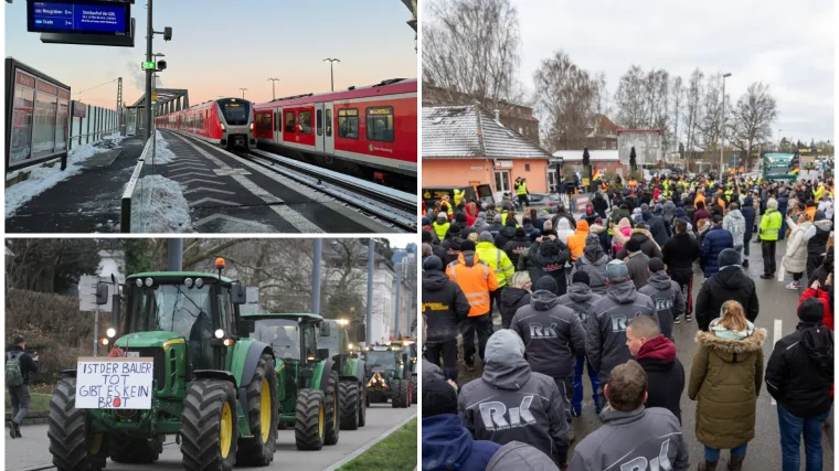 Strojovođe u &scaron;trajku, poljoprivrednici blokirali ceste: Milijuni u Njemačkoj ne mogu na posao