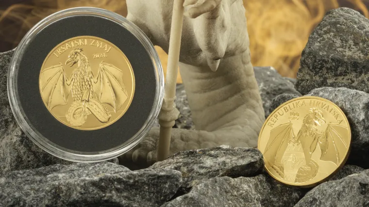 Hrvatska kovnica novca predstavlja novu numizmatičku kovanicu "Trsatski zmaj"