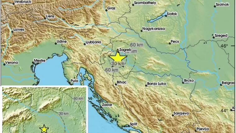 Lak&scaron;i potres od 1,5 po Richteru u okolici Zagreba: 'Jaka tutnjava'
