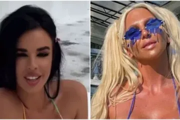 Jelena Karleuša kopira Ivanu Knoll? Pozirale u sličnim bikinijima, kojoj bolje stoji?