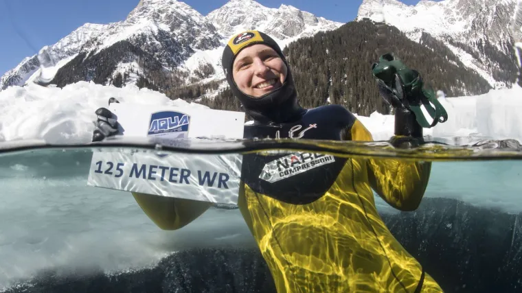 Rovinjanka Valentina zaronila ispod debelog leda i srušila svjetski rekord