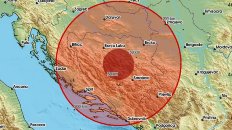 Tlo se ponovno trese: Banja Luku pogodio potres od 3.8 po Richteru