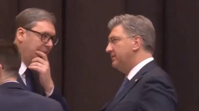 O čemu to pričaju Plenković i Vučić u Tirani? Pojavio se video