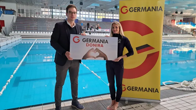Germania Sport uručila donaciju Klubu sinkroniziranog plivanja Medve&scaron;čak