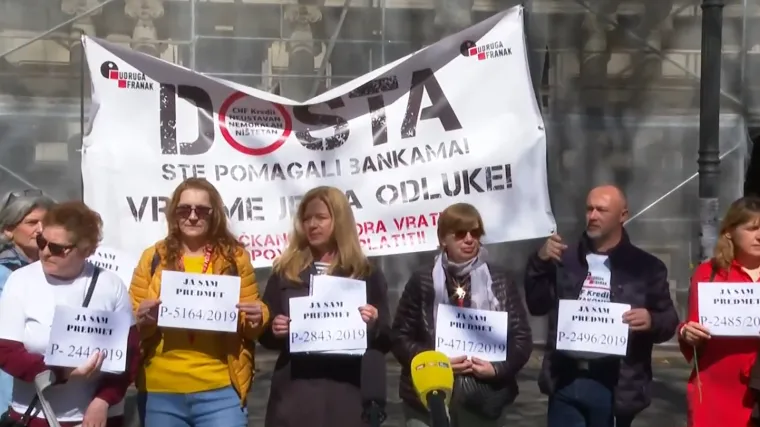 Udruga Franak: 'Dok mi čekamo pravdu, banke se enormno bogate'