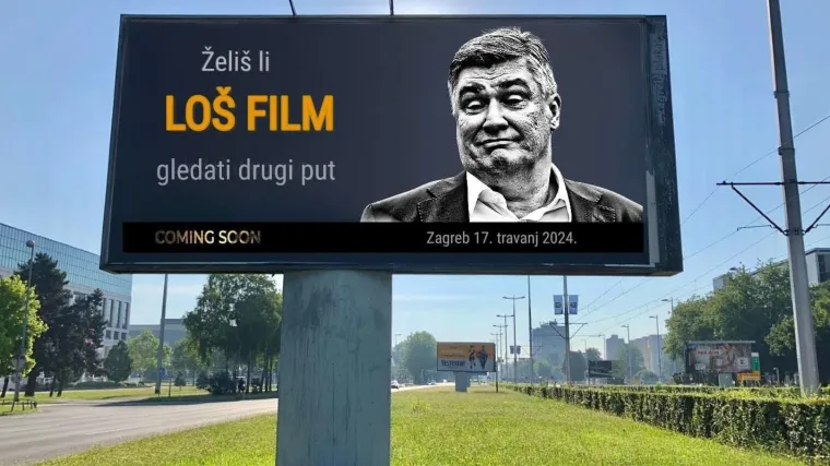 HDZ uzvraća udarac. Objavili montirani jumbo plakat: 'Želi&scaron; li lo&scaron; film gledati drugi put?'