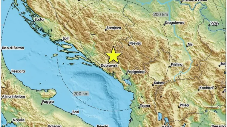 Novi jak potres u Crnoj Gori. Osjetio se i u Hrvatskoj: 'Poprilično je drmalo'