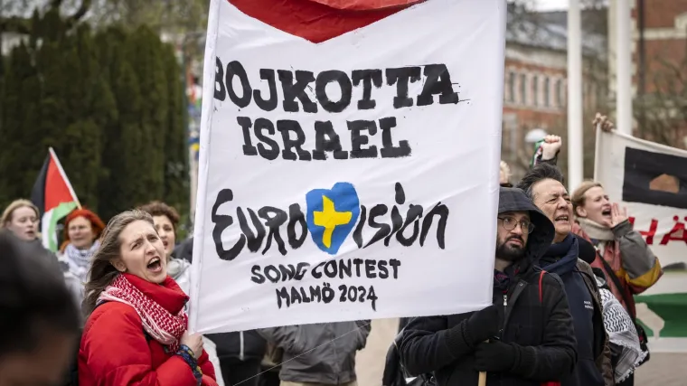 Prosvjednici u Malm&ouml;u pozvali na bojkot Izraela na Eurosongu