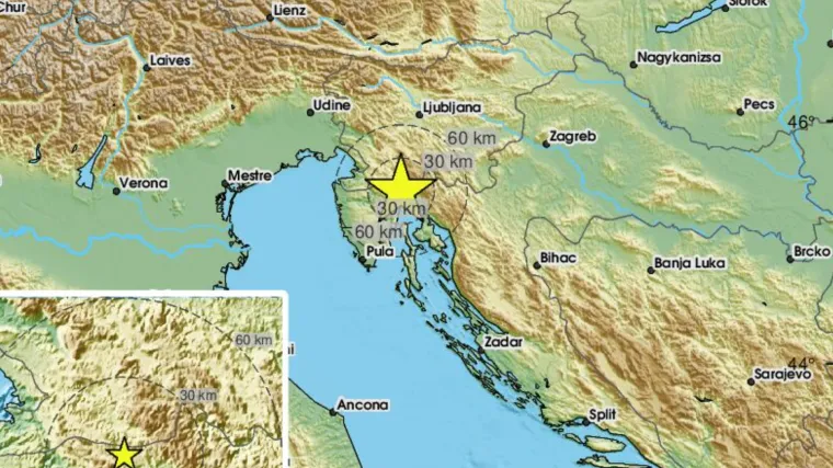 Rijeku zatresao potres. Mnogi ga osjetili: 'Nema spavanja noćas'