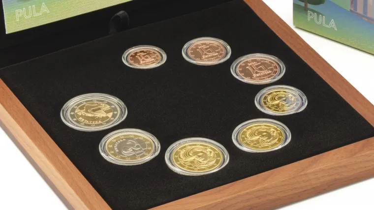 Službeni set euro kovanica iz Hrvatske kovnice novca- Pula