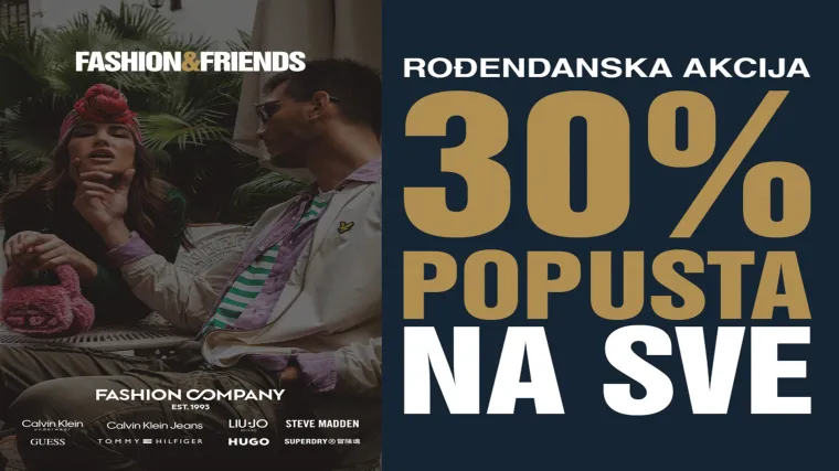 30% popusta povodom velikog rođendana