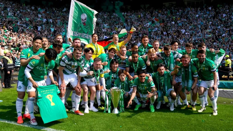 Igrači i navijači Celtica slavili naslov uz zastavu Palestine: 'Na&scaron;a će osveta biti smijeh na&scaron;e djece'