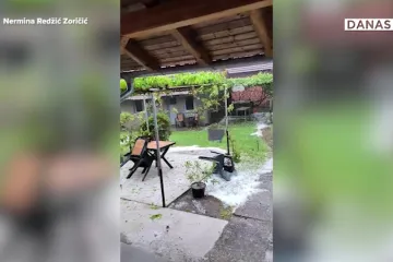 Jaka ki&scaron;a i tuča pogodili Grubi&scaron;no polje: 'Sve se smračilo, a onda su krenuli bljeskovi munja!'