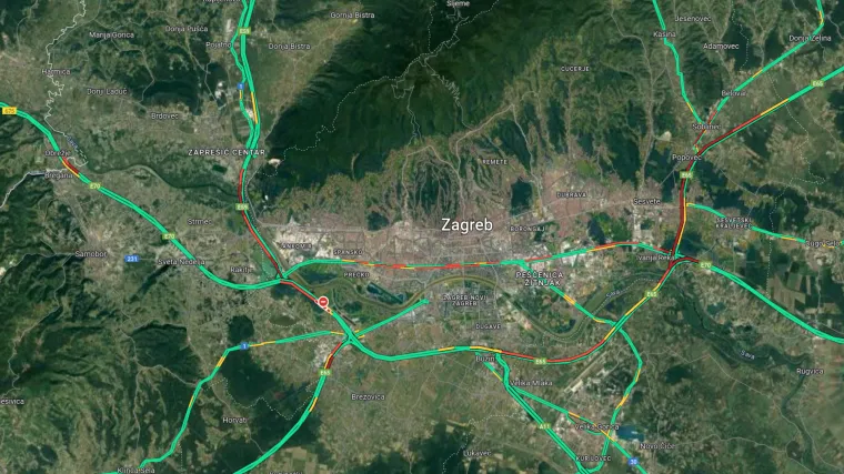 Kolaps oko Zagreba: Na A2 kolona duga 6 km, a na A4 zbog nesreće 4 km