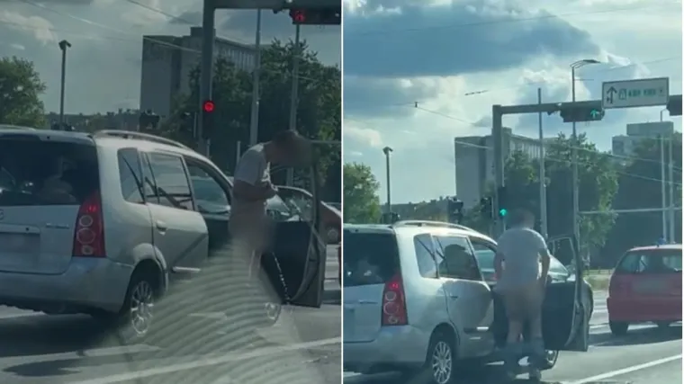 Na semaforu iskočio iz auta pa se odlučio pomokriti nasred ceste. Nije stigao ni završiti, upalilo se zeleno