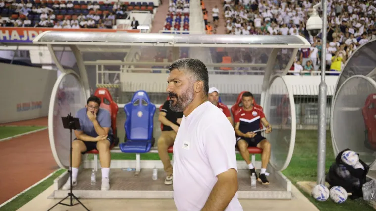 Gattuso objasnio za&scaron;to su se igrači Hajduka upla&scaron;ili: 'Očekivao sam bolju reakciju'